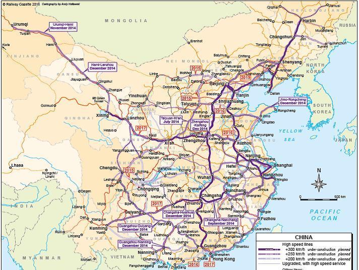 Shanghai – Kunming High Speed Line Completed 