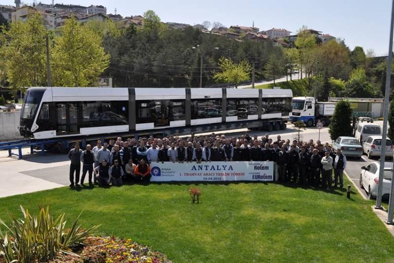 Eurotem Rolls Out Antalya Tram News Railway Gazette International
