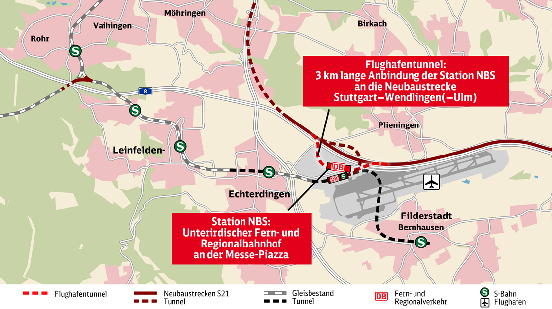 Stuttgart airport rail connection contract awarded | News | Railway