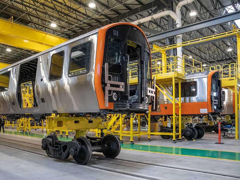 First CRRC metro cars assembled in Springfield delivered to Boston