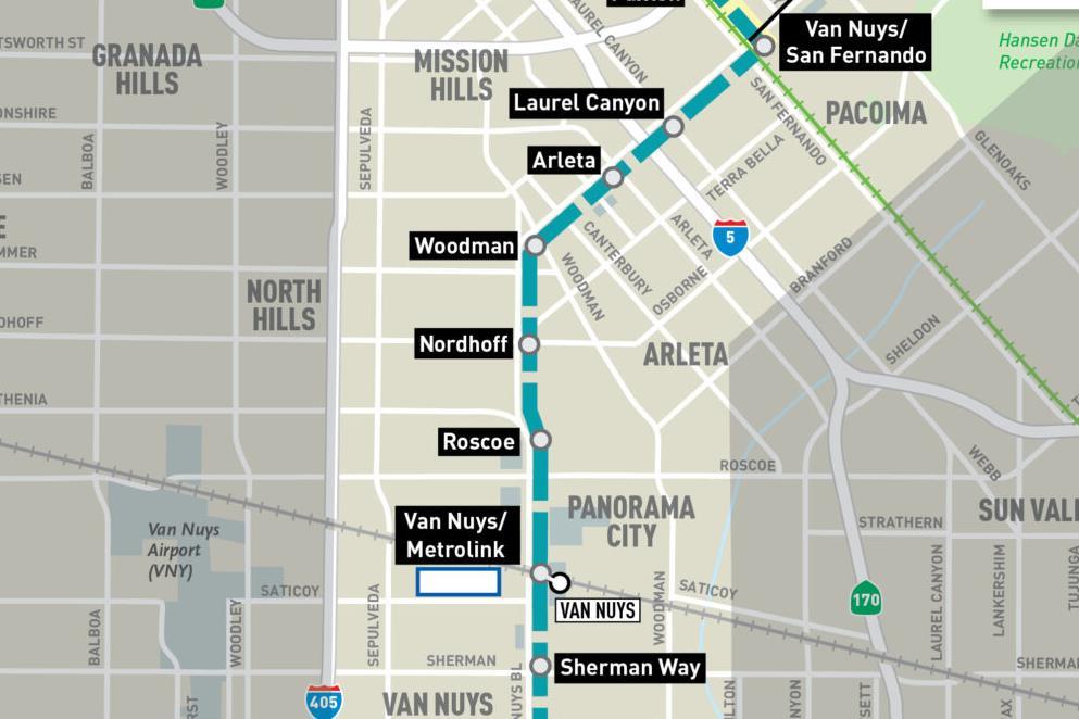 Federal funding planned for East San Fernando Valley light rail project ...