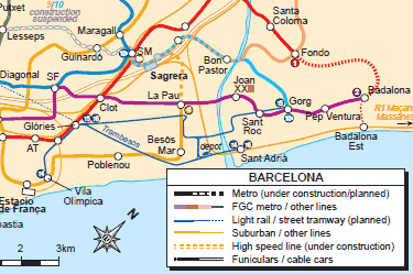 Barcelona - city map