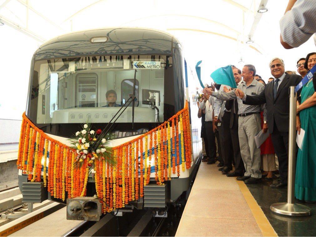 Gurgaon metro Phase 2 opens News Railway Gazette International