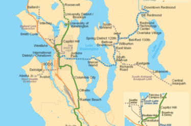 Seattle and Tacoma - city map | Country profile | Railway Gazette