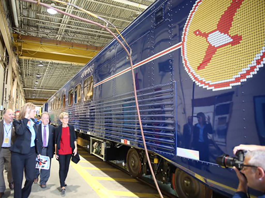 Modernised Polar Bear Express coach unveiled News Railway Gazette
