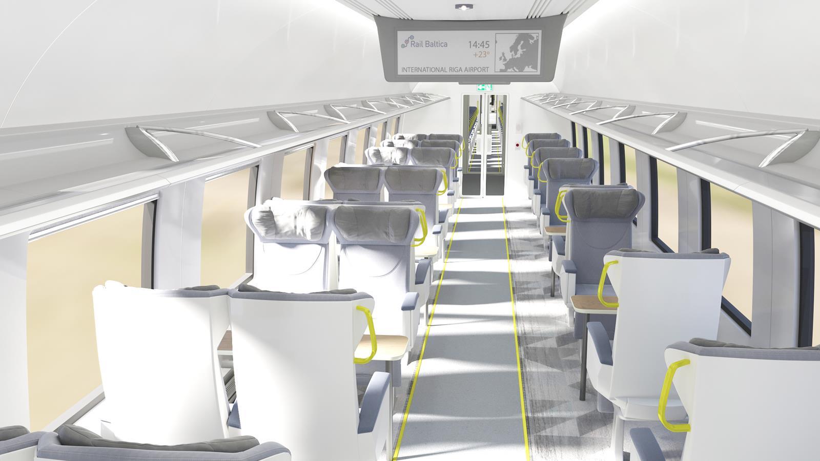 First class would have a higher level of comfort, with fewer people per coach, more personal space and extra legroom.