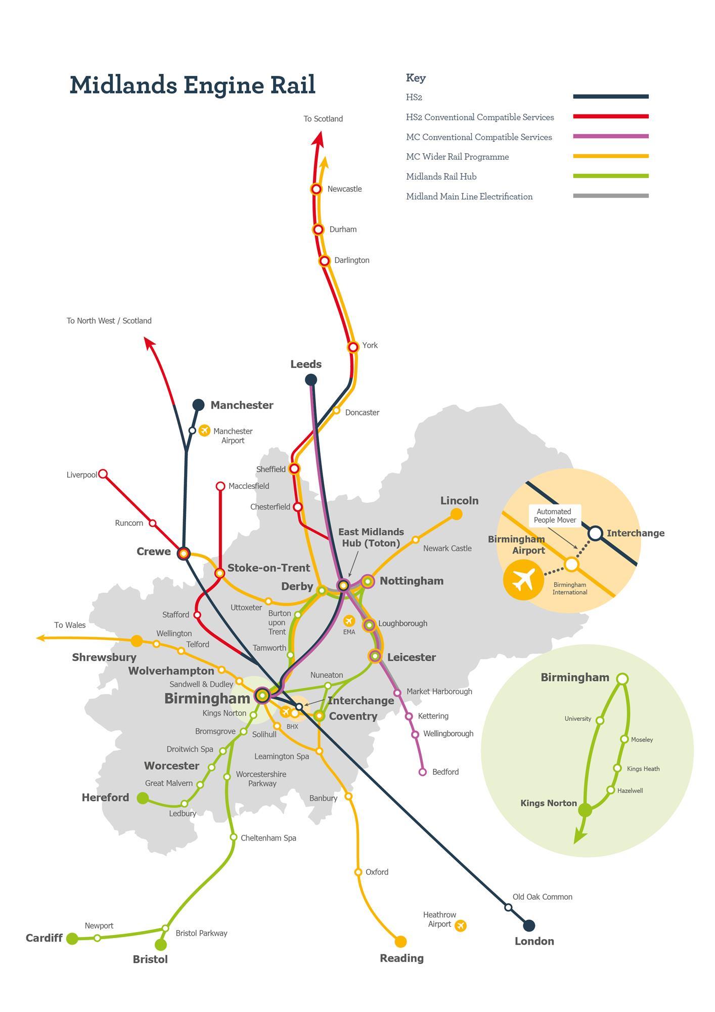 east midlands trains map Midlands Engine Rail Proposal Launched Rail Business Uk east midlands trains map