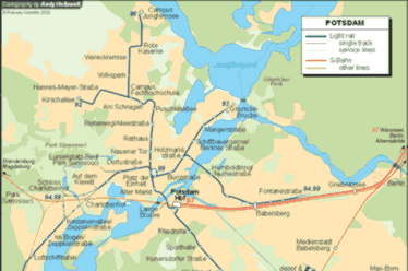 Potsdam - city map | Country profile | Railway Gazette