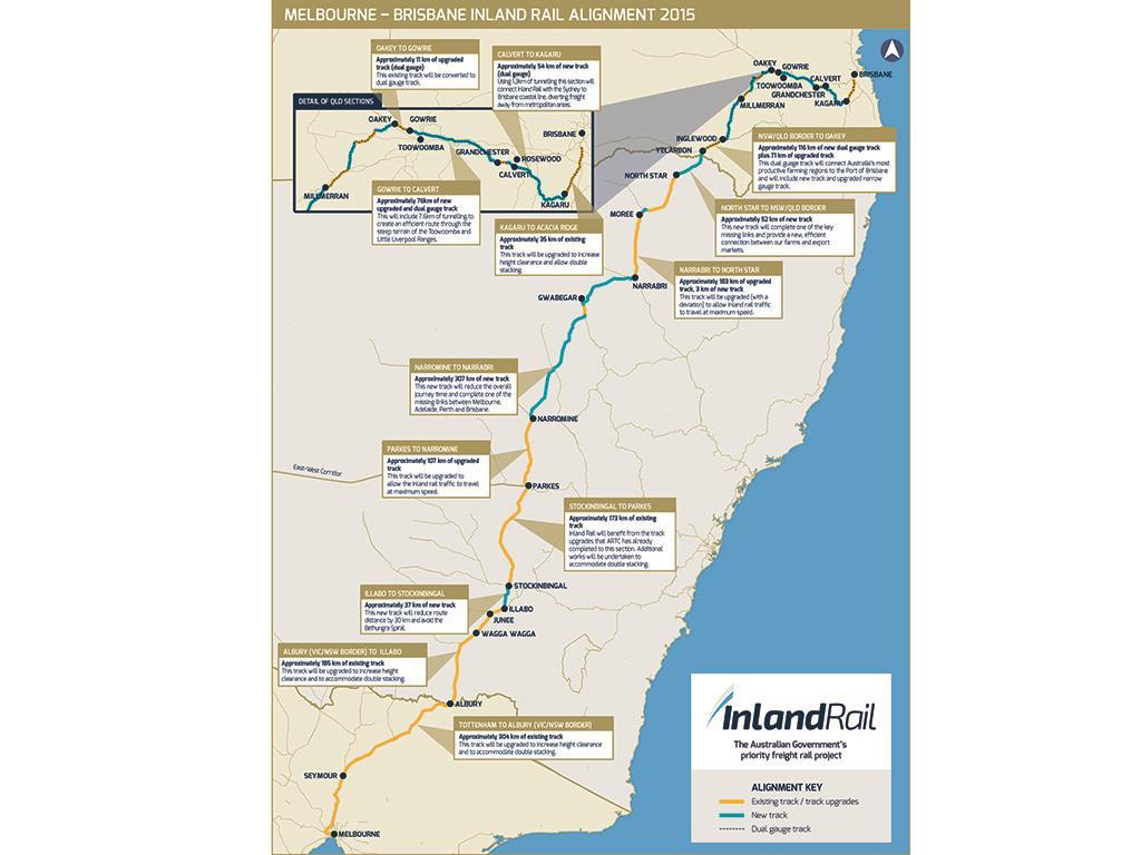 Murray Basin Rail Project Map Inland Rail Technical Services Tender Called | News | Railway Gazette  International