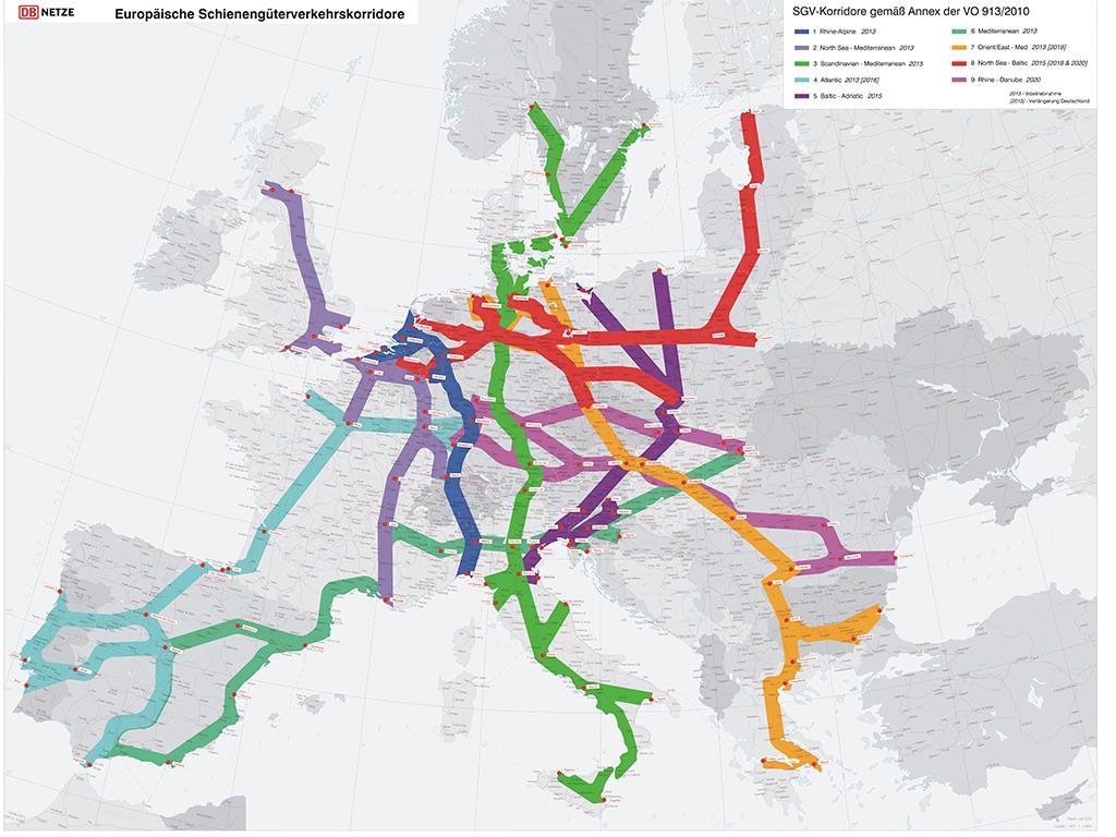 EU Rail Freight Corridors