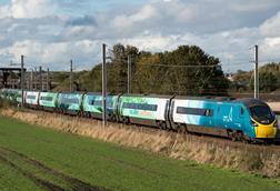 390121 COP26 special Winwick Jn 1327 ex Euston 301221 TM1