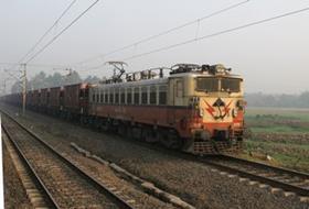 Indian Railways freight train.