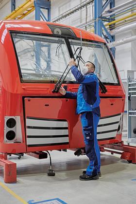 Siemens Mobilty Vectron locomotive under construction (Photo: Siemens Mobility)