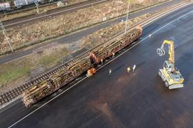 The first deliveries of wood have now been made to the Leuna biorefinery by rail, in partnership with DB Cargo (Photo UPM)