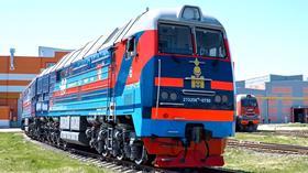 TMH Bryansk 2TE25KM diesel locomotive for Mongolia