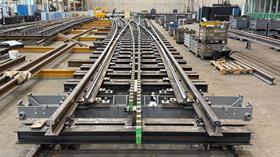 Rack turnout for Dolní Polubný