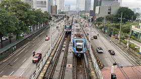 Fourcar Dalian train on Manila MRT3 (image DoTr)