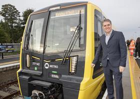 Mayor Steve Rotheram at Headbolt Lane station (Photo LCRCA)