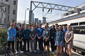 Image shows the 16 new engineering apprentices at Northern