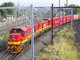 Freight train in Sydney.