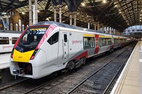 gb Greater Anglia Class 745 Stadler inter-city trainset at London Liverpool Street