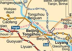 Beijing map crop