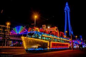 HMS Blackpool illuminated tram (Photo Blackpool Transport, Gary Mitchell)
