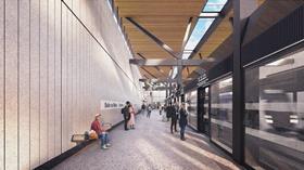 Dublin metro Seatown station impression (Image MetroLink)
