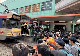 Hong Kong MTR Corp Phase 2 LRV farewell