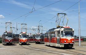 Trams T3R.PLF, End station Barrandov, Photo Libor Hinčica, Cegelec