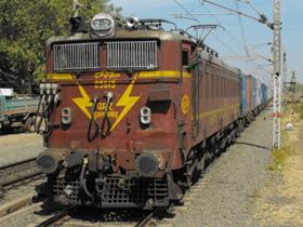 Indian Railways freight train.