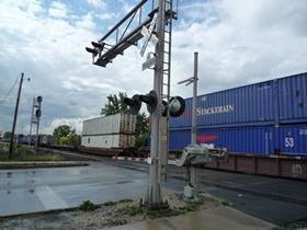 CSX crossing over 71st Street in south Chicago