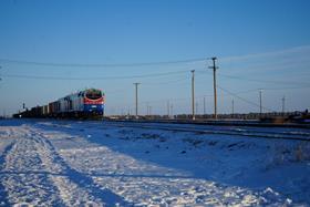 Kazakhstan freight train (Photo KTZ)