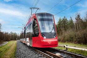 Nuernberg VAG Siemens Mobility Avenio tram on test