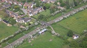 Midland Main Line electrification between Kettering and Wigston (Photo Network Rai)