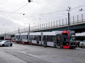 Bremen Siemens tram delivery (Photo BSAG)