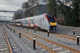 Greater Anglia Stadler trainset at Norwich Victoria sidings