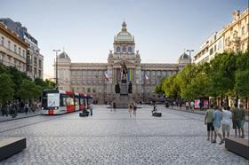 Praha Václavské Náměstí tramway visualisation (image Jakub Cigler Architekti and DPP)