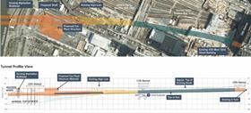 Manhattan Tunnel Project map (image Gateway Development Commission)