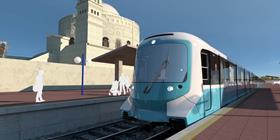 Cairo metro Line 1 Alstom Metropolis train impression