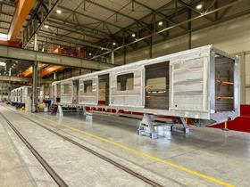 Sofia metro car bodies (photo Skoda)