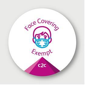 Face covering exempt badge