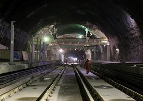 Santiago metro tunnel (Photo Egis)