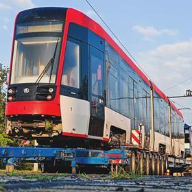 Cottbus Skoda tram delivery (Photo Cottbusverkehr)