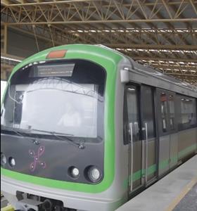 Bengaluru metro Line 2 extension (image Namma metro video crop)