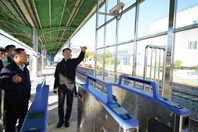 Korail President & CEO Han Moon-Hee inspects test runs on Daegu suburban rail (image Korail)