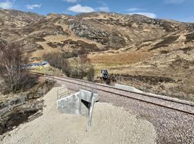 Network Rail Scotland and QTS have completed a £1·8m programme of work to improve the resilience of Mallaig line at Lochailort