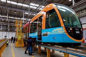 CAF tram being modernised for Salvador (image State of Bahia)