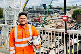 Aravind is now working as a site engineer on HS2 after successfully completing his work placement