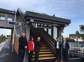 The Mayor of Epsom and Ewell has opened a £3·9m footbridge with lifts providing steep-free access at South Western Railway’s Ewell West statio